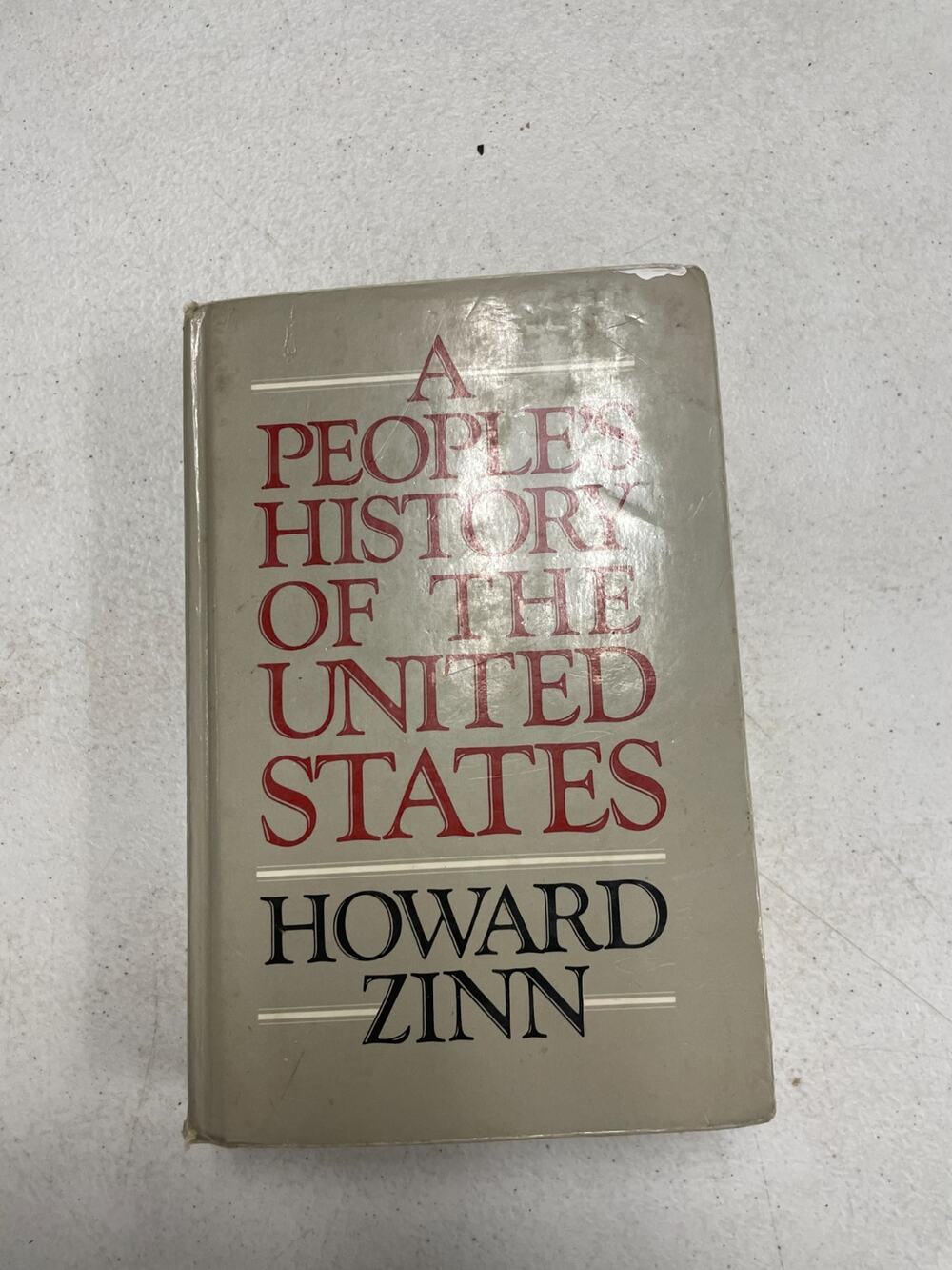 A People's History of the United States Howard Zinn Hard Cover Harper & Row